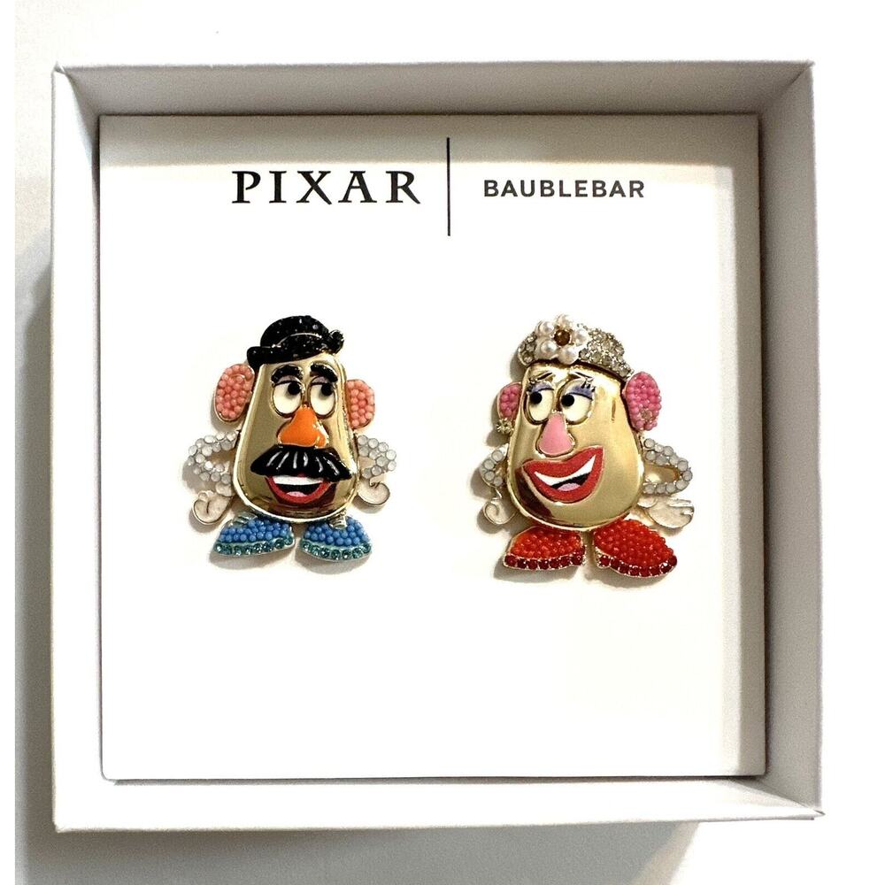 NEW NIB BAUBLEBAR X PIXAR Disney MR & MRS POTATO HEAD Toy Story Earrings